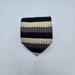 Necktie Mens Vintage Covington 100% Silk, Black, size is 59" x 4 Menswear Tan